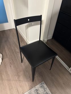 Black Metal Dining Chair