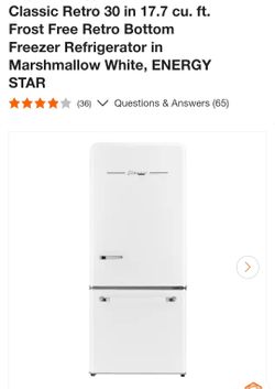 Freezer Refrigerator classic Retro