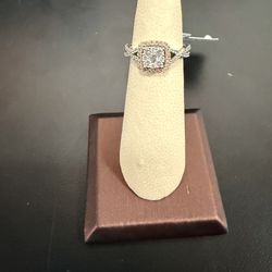 14k Diamond Ring Two tone