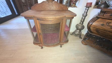 1800's Antique Tea Cabinet From Belgium. 