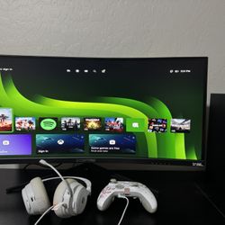 Xbox Series X Set with Monitor, Headset, & Controller 