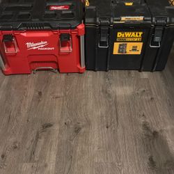 Milwaukee Packout/Dewalt Tough System Rolling Boxes 