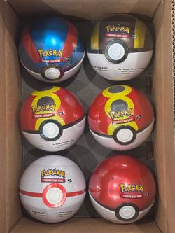 Poke Ball Tin Display (set of 6)