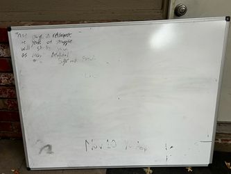 Large Magnetic Whiteboard 48" x 36" Dry Erase Board (Aluminum Frame)⁠
