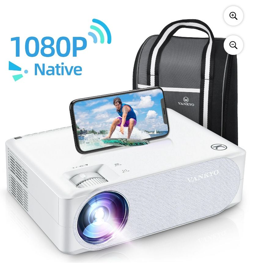 VANKYO Performance V630W Native 1080P Projector, Full HD 5G Wifi Projector with LCD Display