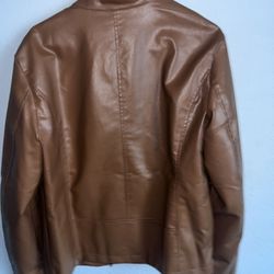 Leather Light Brown Fashion Men’s Jacket 