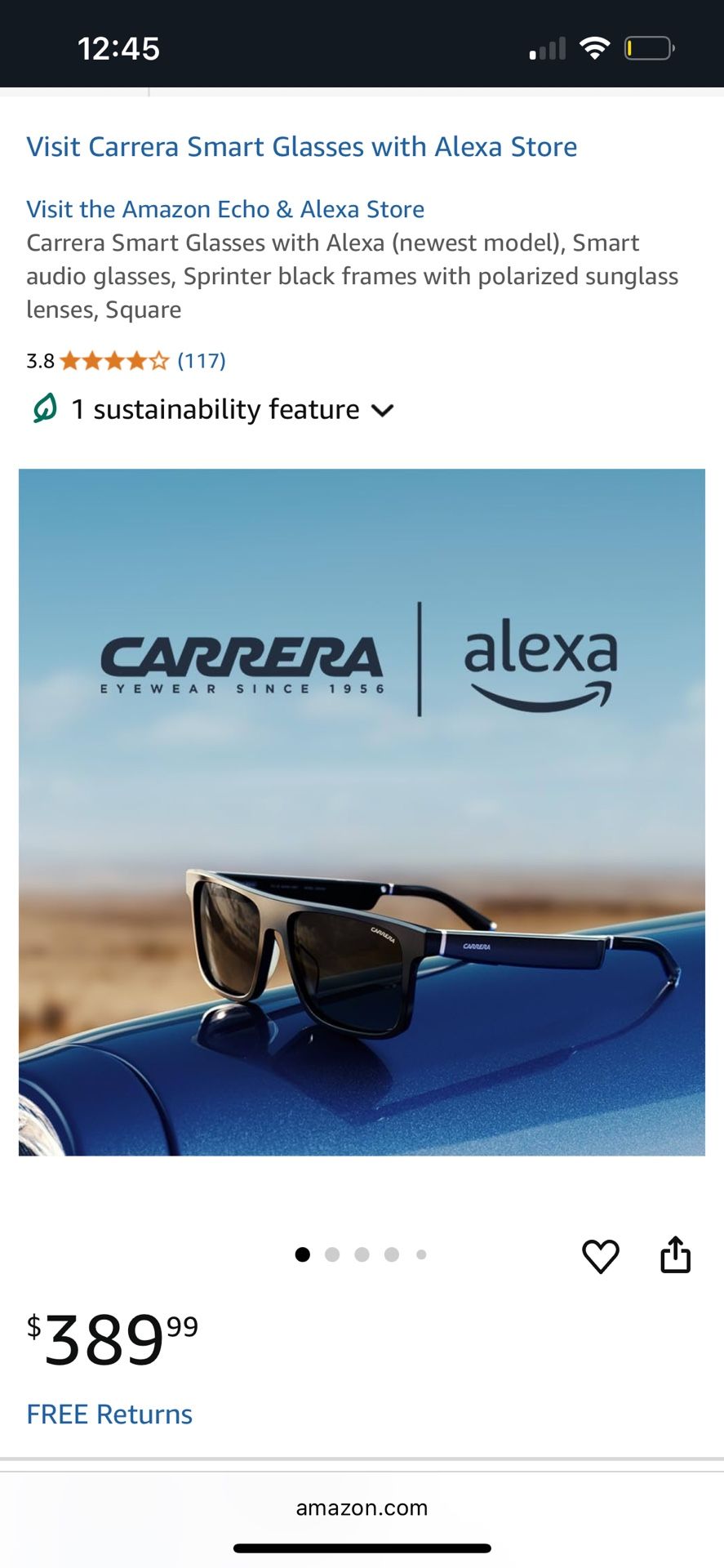 Carrera Bluetooth Sunglasses $275