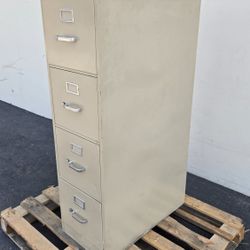 HON 4-Drawer Vertical Metal Filing Cabinet with Lock & Handles, Heavy Duty Steel File Cabinet for Letter/Legal Size Documents, Commercial Office & Hom