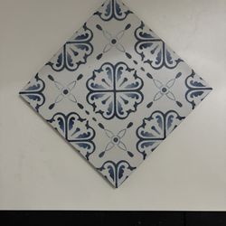 Time Blue Porcelain Wall and Floor Tile - 8 x 8 in.