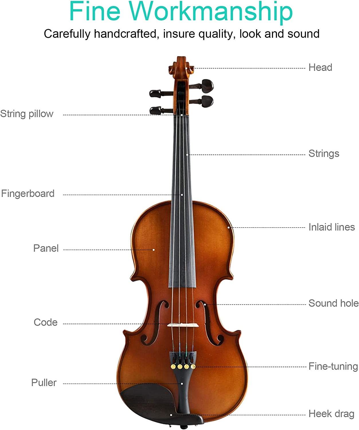 Starter Violin & Bow (New In Box)