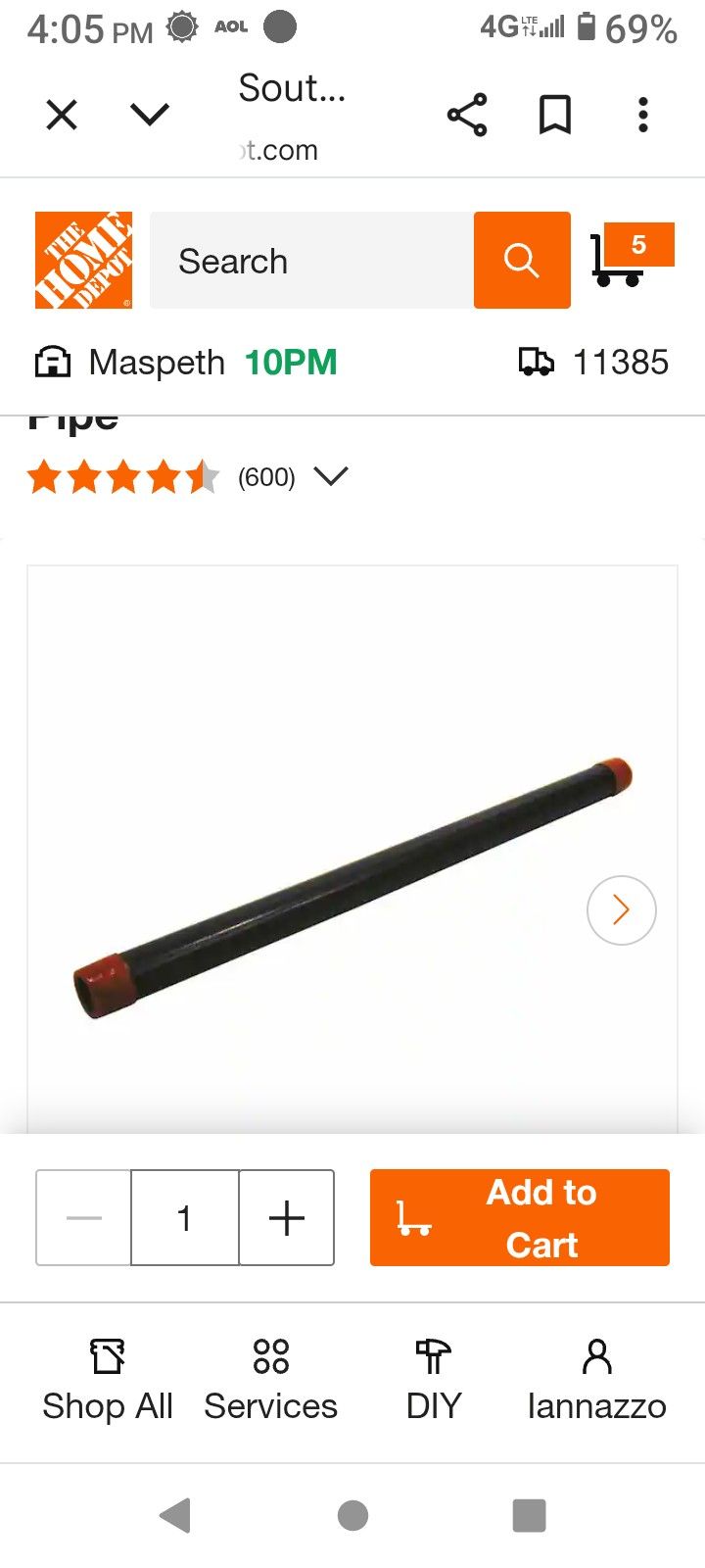 Black Iron Pipe 