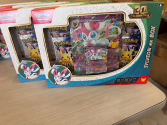 Pokemon card 30th anniversary SYLVEON eX BOX