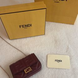 Authentic New Fendi Wallet Cross bag 