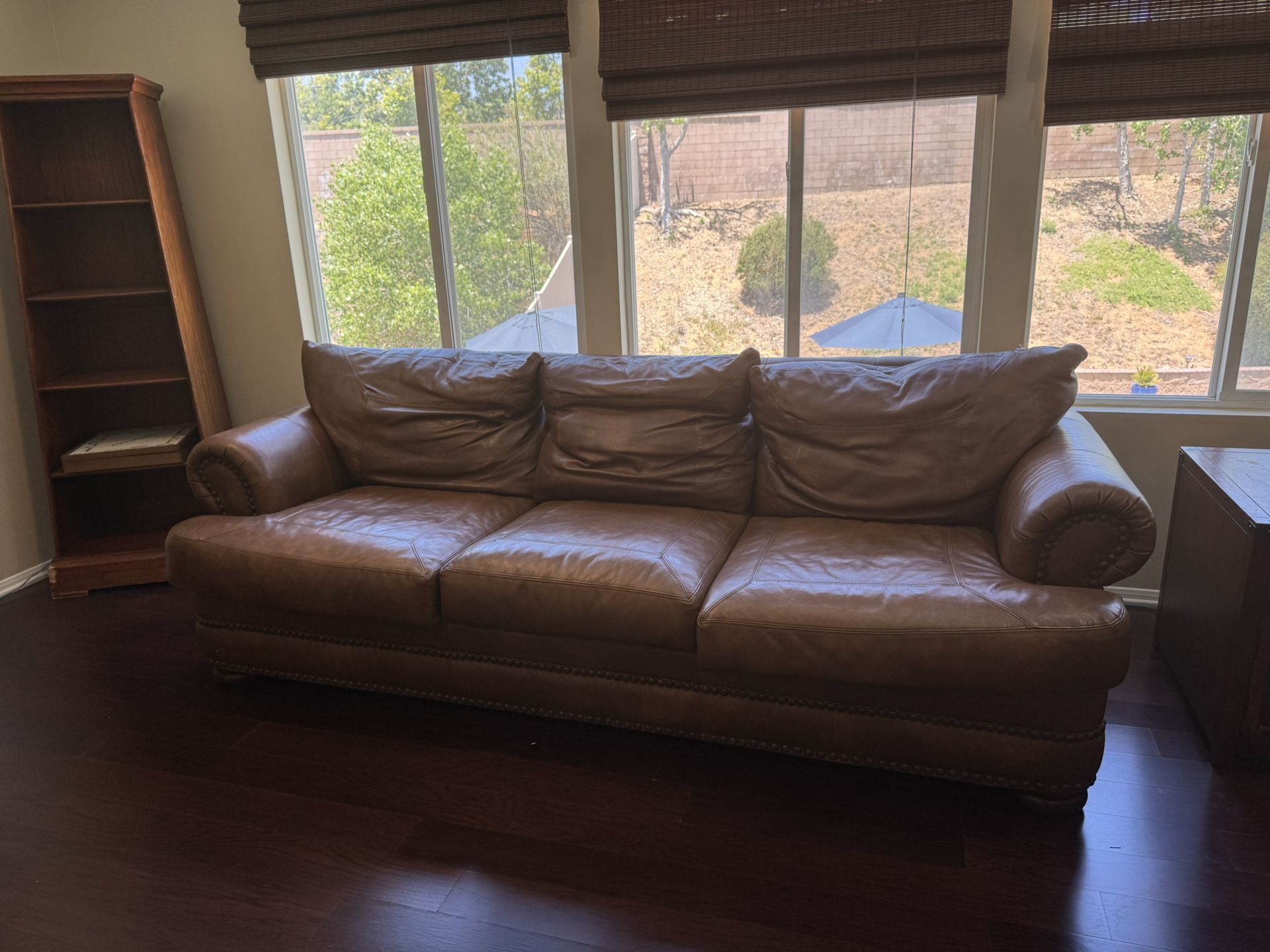 American Made Leather Couch & Chair - Klaussner