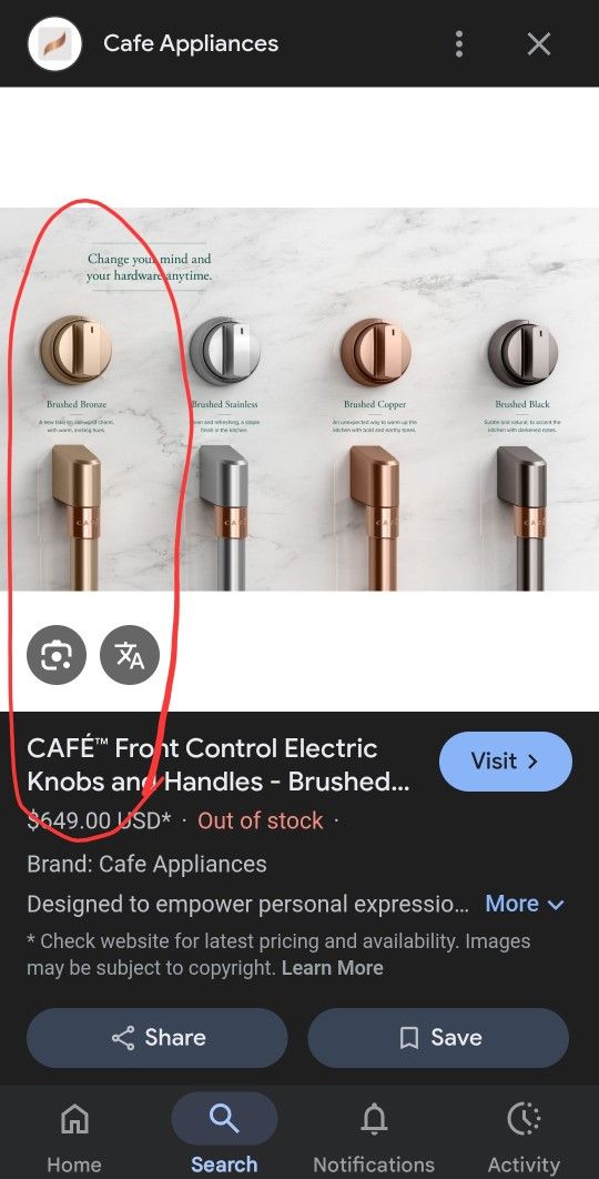Ge Cafe Handle Kits