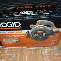 Ridgid 18v Cordless Circular Saw Brushless Tool Only
