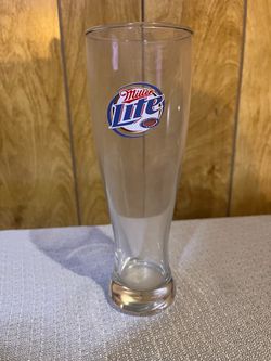 Case of 12 Miller Lite Pilsner Beer Glasses
