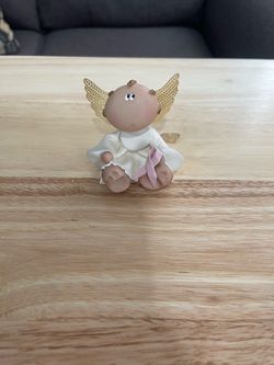 Angel pink ribbon