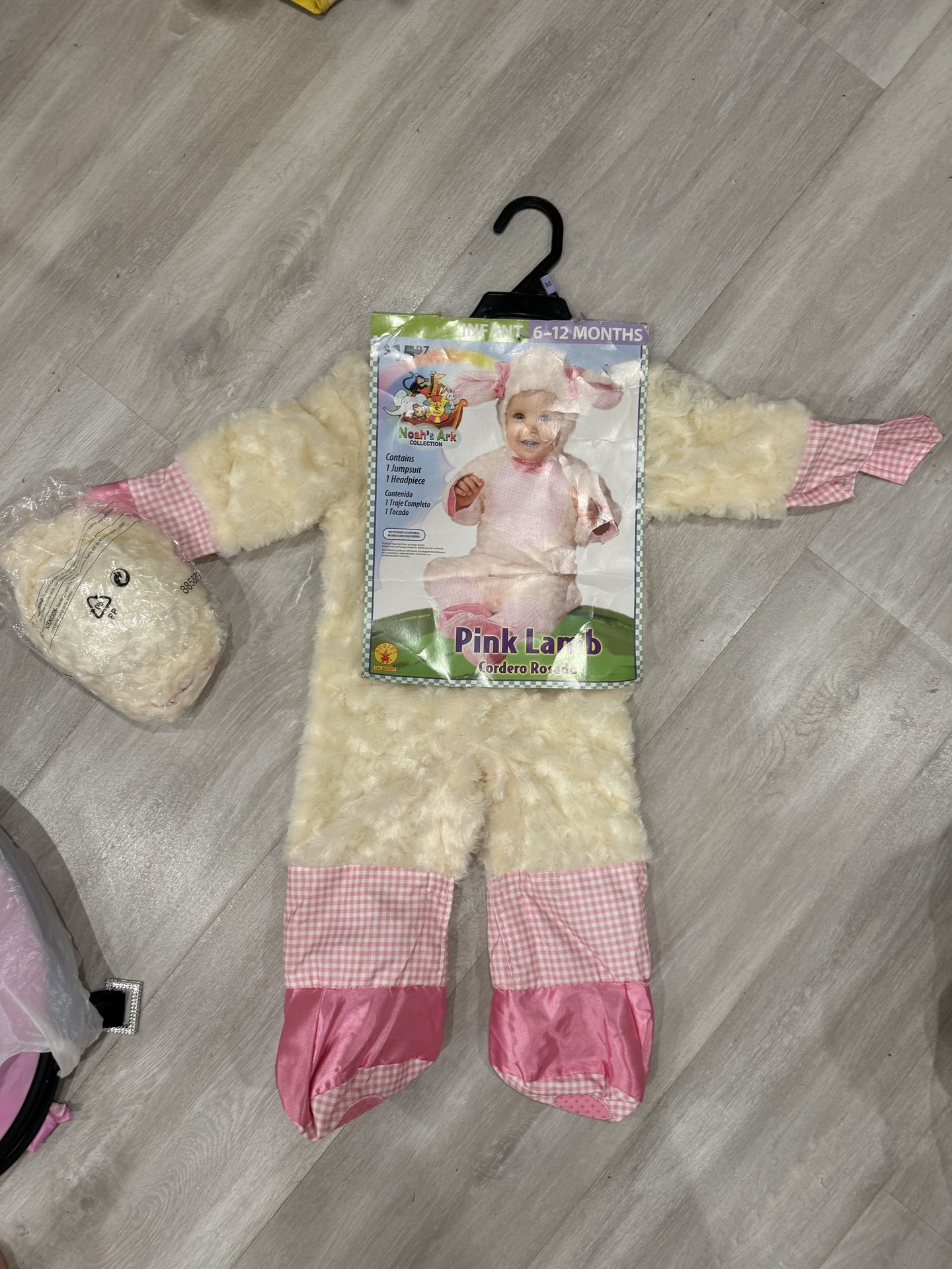 Pink Lamb halloween costume baby 6-12 months new adorable