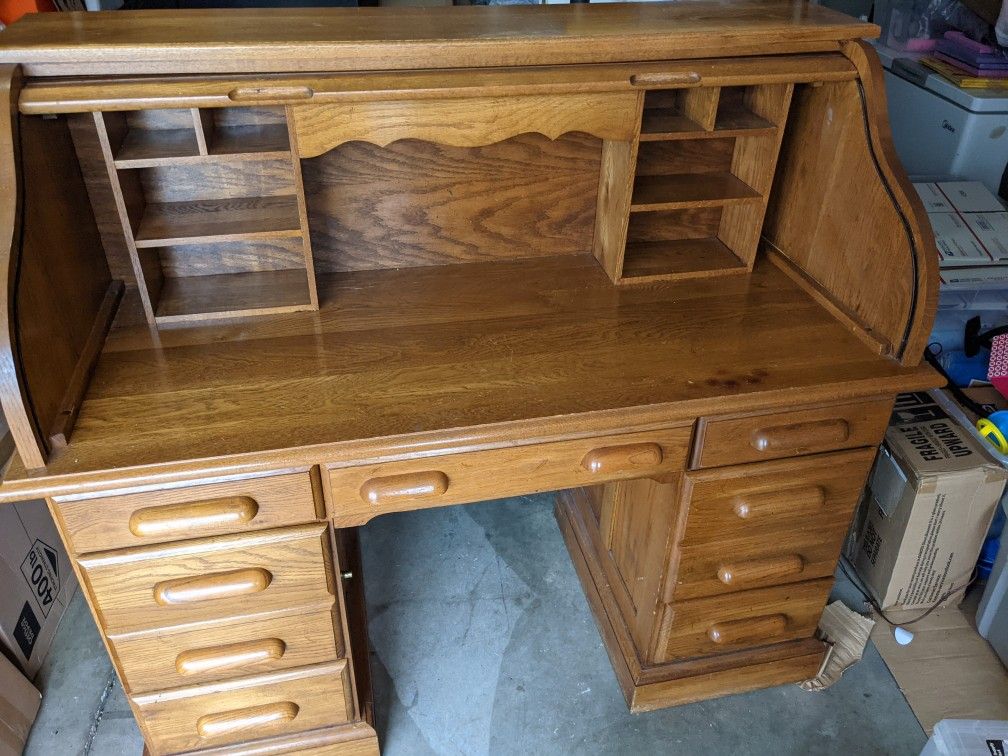 Antique Rolling Desk