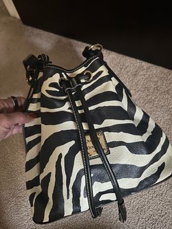 Dooney & Bourke Zebra Print Bucket Bag