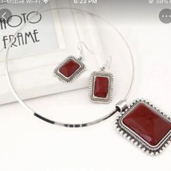 Flawless Bohemian Gem Choker Jewelry Set 