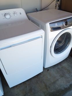 Washer and electric dryer