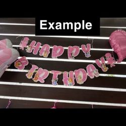 Pink Bluey Birthday Decorations 