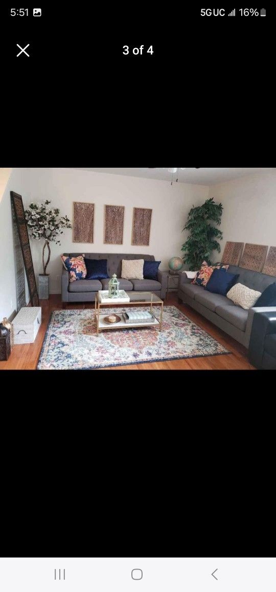 Modern Grey Sofa Couch Sofas Bohemian Living Room Furniture