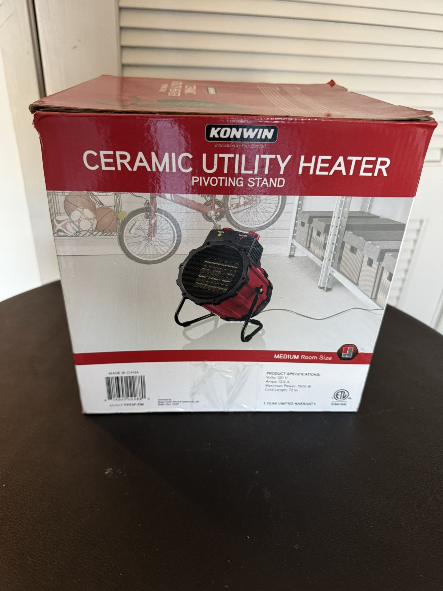 Konwin Ceramic Utility Heater (BRAND NEW, BOX NOT OPENED)