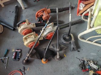 Stihl Gas Leaf Blowers and String Trimmers Lot