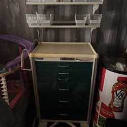 Commercial Mobile Storage Cart 6 Drawer With Shelf’s 
