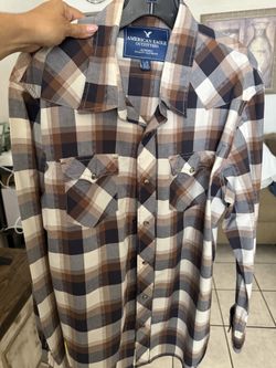 men's American Eagle western shirt size large in excellent condition
