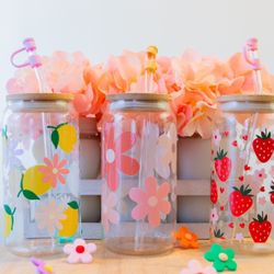 Cute Glass Cups 💕🌼