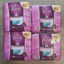Poise #3 large size totally 216pads for $24