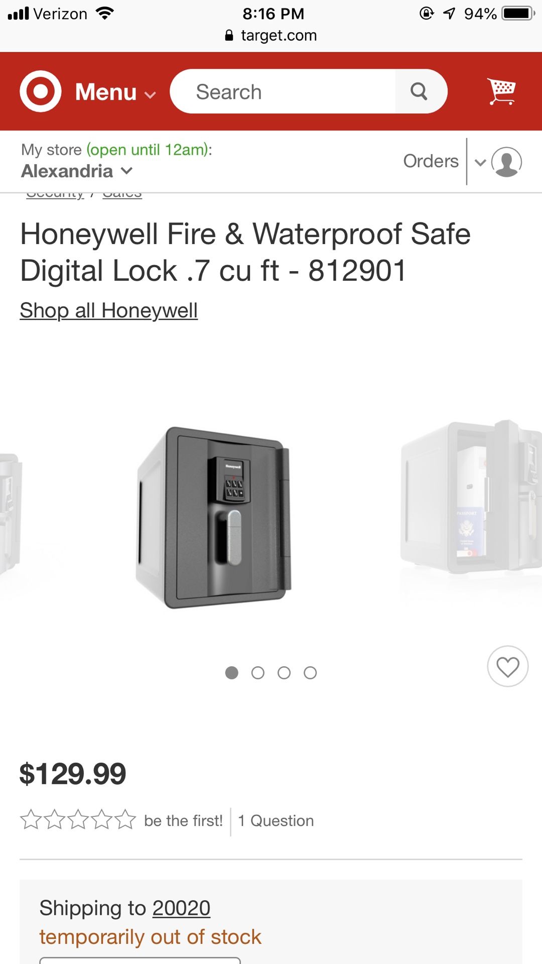 Fire & Waterproof Safe Digital Lock Safe