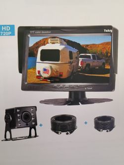 BACK UP CAMERA KIT (,WIRED)CAMERA&MONITOR KIT
YARKY WIRED BACKUP CAMERA & MONITOR KIT
Yakry RV Backup Camera Plug and Play - No Delays 7 Inch HD 1080P