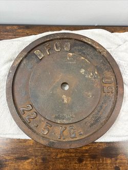 50lb Vintage BFCO 1” single weight 50 lb Weight Plate