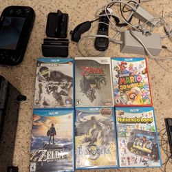 Wii U and 6 Games and Extra Nunchuck 