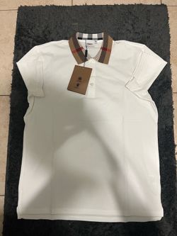 White Burberry Polo
