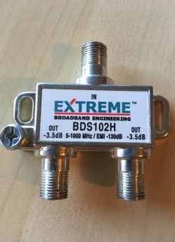 High Performance Cable Splitter Extreme 2 Way HD Digital 1Ghz