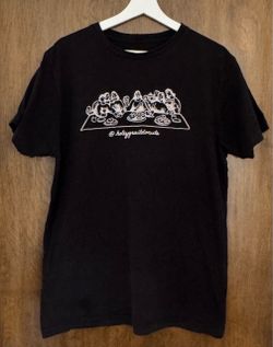 Known Supply men’s black Holey Grail Donuts 100% organic cotton graphic t-shirt, size M