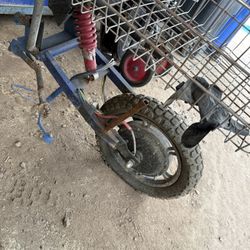 E-Bike Rear Section With 16” Tire And 14” Hub Motor Working Motor 