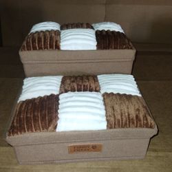 Funny Fuzzy dog step with storage 