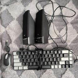 Mouse, Keyboard, Speakers