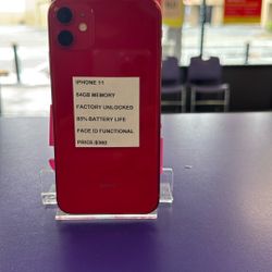 iPhone 11 Red Factory unlocked 64GB Immaculate 