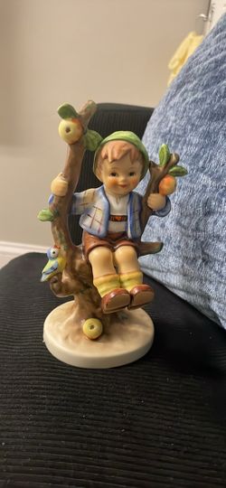Hummel Boy in Apple Tree Porcelain Figurine