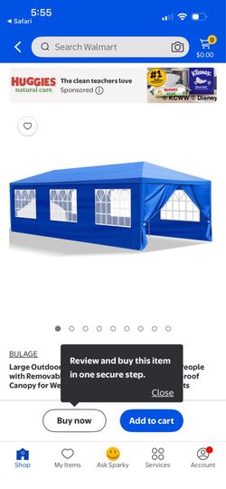 New in box Party tent 111.5 x 22x 250