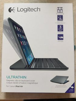 BRAND NEW - Logitech Ultrathin Magnetic Clip-on Keyboard Cover for iPad Air