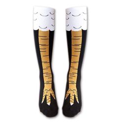 Kids Chicken Leg Socks Funny Novelty Crew Socks Size L 9–13Y